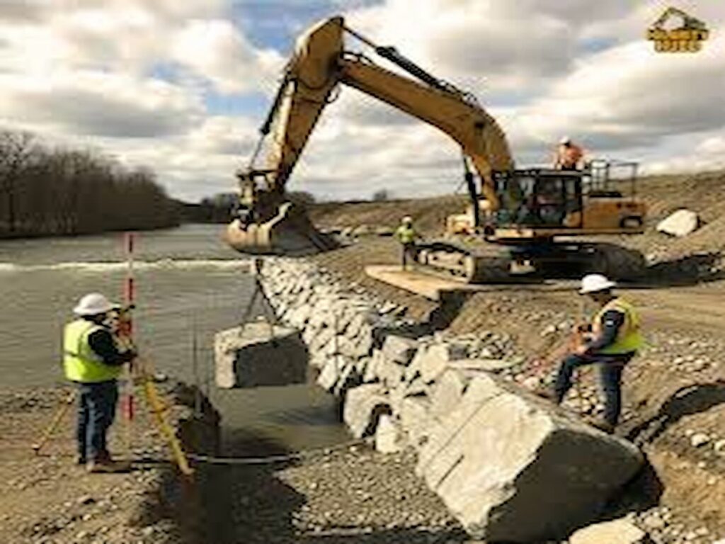 Construction of V‑Revetment with Launching Apron, Bauraha Khola (Contract 03/073‑74)